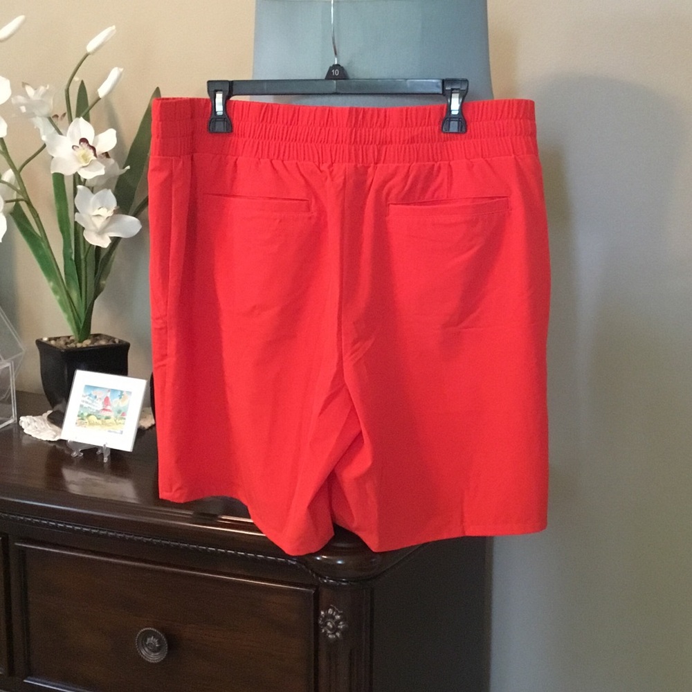 Chico's Bright Red Athletic Drawstring Shorts NWT - image 3